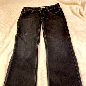 White House Black Market jeans. 6 regular, black wash bootcut